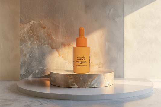 Sage Aura Face Massage Oil + Free Gua Sha Tool